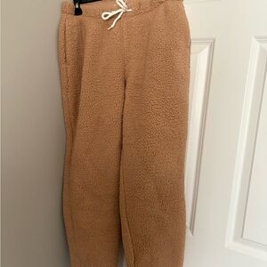 Cozy Tan Sherpa Men's Pants